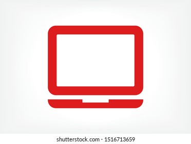 Vector icon laptop . Lorem Ipsum Illustration design
