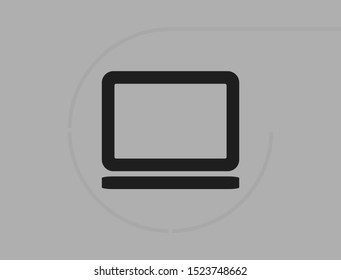 Vector icon laptop . Lorem Ipsum Illustration design