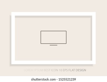 Vector icon laptop . Lorem Ipsum Illustration design
