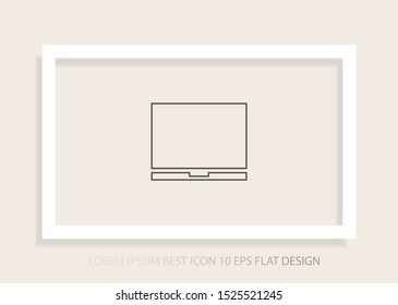Vector icon laptop . Lorem Ipsum Illustration design