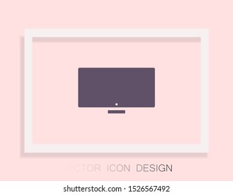 Vector icon laptop . Lorem Ipsum Illustration design