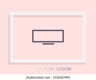Vector icon laptop . Lorem Ipsum Illustration design
