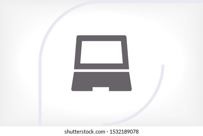 Vector icon laptop . Lorem Ipsum Illustration design
