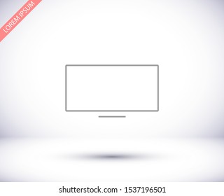 Vector icon laptop . Lorem Ipsum Illustration design