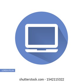 Vector icon laptop . Lorem Ipsum Illustration design