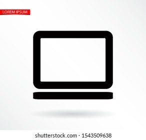 Vector icon laptop . Lorem Ipsum Illustration design