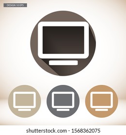Vector icon laptop . Lorem Ipsum Illustration design