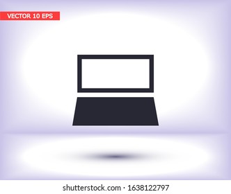 Vector icon laptop . Lorem Ipsum Illustration design
