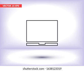 Vector icon laptop . Lorem Ipsum Illustration design