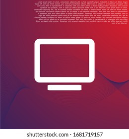 Vector icon laptop . Lorem Ipsum Illustration design