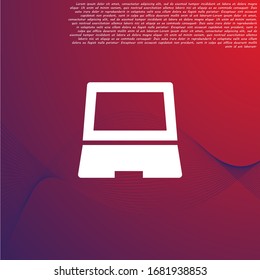 Vektorillustration Icon Laptop . Lorem-Ipsum-Illustrationsdesign