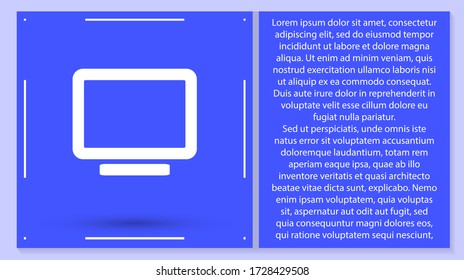 Portátil de icono vector. Lorem Ipsum Diseño de ilustración