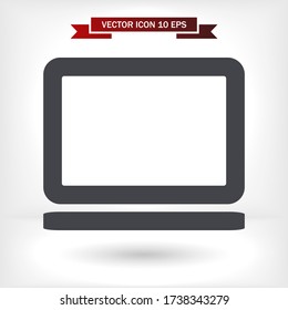 Portátil de icono vector. Lorem Ipsum Diseño de ilustración