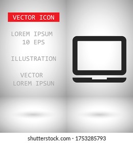 Vector icon laptop . Lorem Ipsum Illustration design