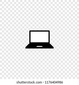 vector icon laptop on transparent background