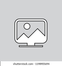 vector icon laptop picture
