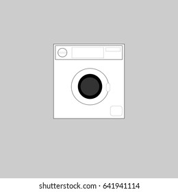 vector icon Laundry illustration on background image