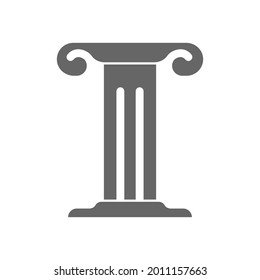 Icono vector de la ley. Ilustración vectorial para un logotipo, logotipo o marca, empresa, empresa y diseño creativo. Estilo plano
