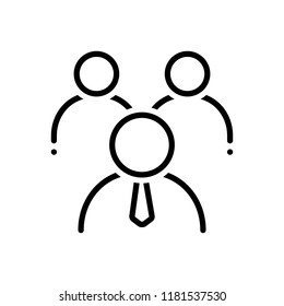 Vector icon for leader