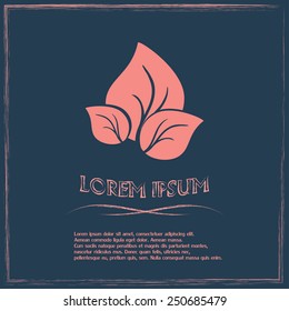 Vector icon leaf 