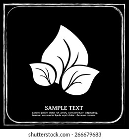 Vector icon leaf 