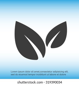 Vector icon leaf