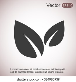 Vector icon leaf