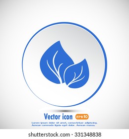 Vector icon leaf 