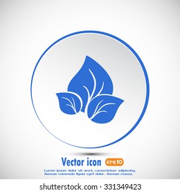 Vector icon leaf 
