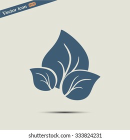 Vector icon leaf 