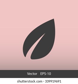 Vector icon leaf