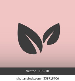 Vector icon leaf