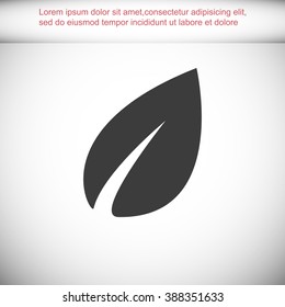 Vector icon leaf