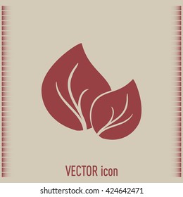 Vector icon leaf 