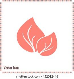 Vector icon leaf 