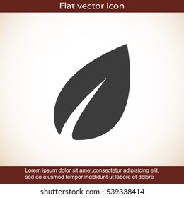 Vector icon leaf