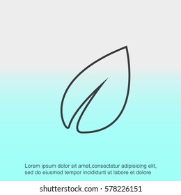 Vector icon leaf
