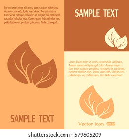 Vector icon leaf 