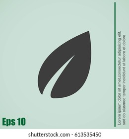 Vector icon leaf