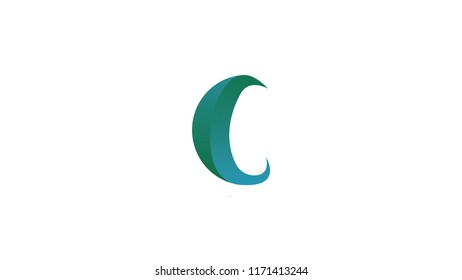 vector icon letter C design teamplate