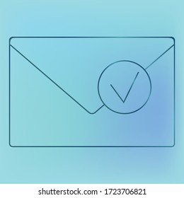 Vector icon letter, mail, message.