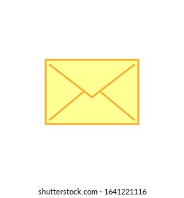 vector icon, letter on white background