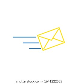 vector icon, letter on white background