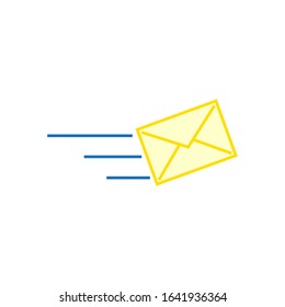 vector icon, letter on white background