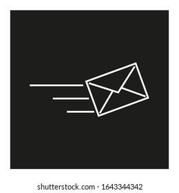 icono vector, letra en fondo blanco