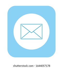 vector icon, letter on white background