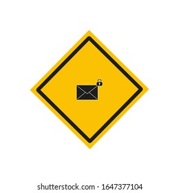 Vektorillustration Symbol, Buchstabe auf weißem Hintergrund