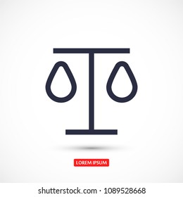 Vector icon Libra 10 EPS
