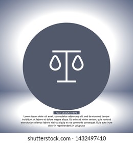 Vector icon Libra 10 EPS . Lorem Ipsum Illustration design