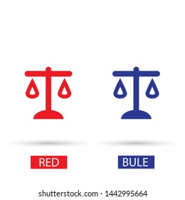 Vector icon Libra 10 EPS . Lorem Ipsum Illustration design